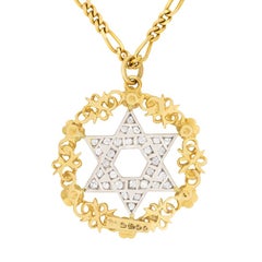 Pendentif en diamant étoile de David de Kutchinsky:: circa 1950s