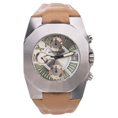 Kutchinsky Steel Automatic Chronograph Wristwatch, Exhibition Caseback, 2000
s Kutchinsky Steel Automatic Chronograph Wristwatch, Exhibition Caseback, 2000
s