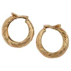 Kutchinsky Textured Hoop Earrings