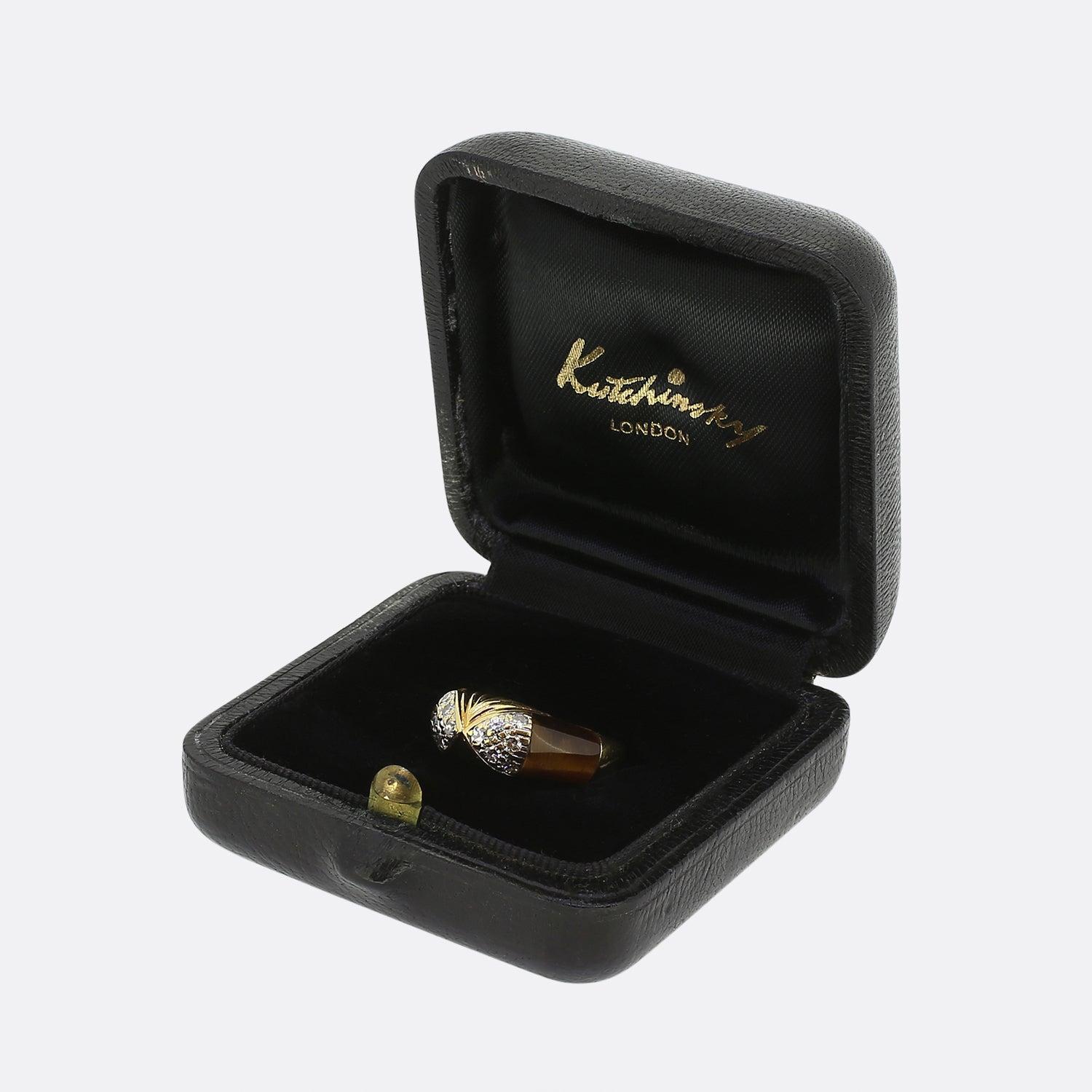 Women's Kutchinsky Tiger's Eye and Diamond Ring