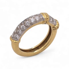 Kutchinsky Vintage 18kt Gelbgold 0,36ct. rund brillant  Diamantband Ring