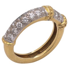 Kutchinsky vintage en or jaune 18kt 0.36ct. rond brillant  Anneau de diamant