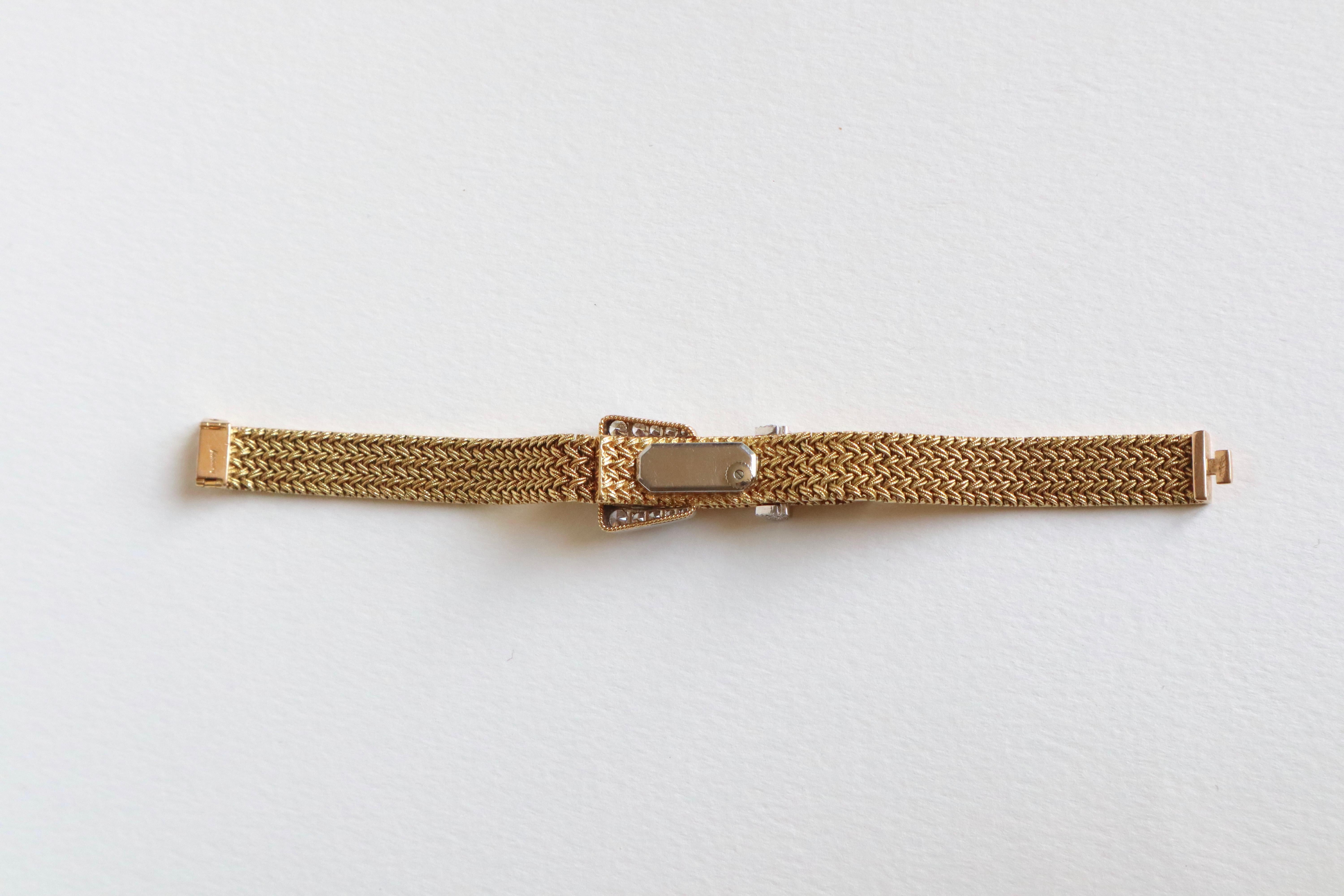 Kutchinsky Women's Secret Bracelet Watch in 18 Karat Gold 3 Carat Diamonds 5