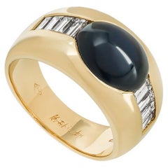 Kutchinsky Yellow Gold Sapphire & Diamond Ring