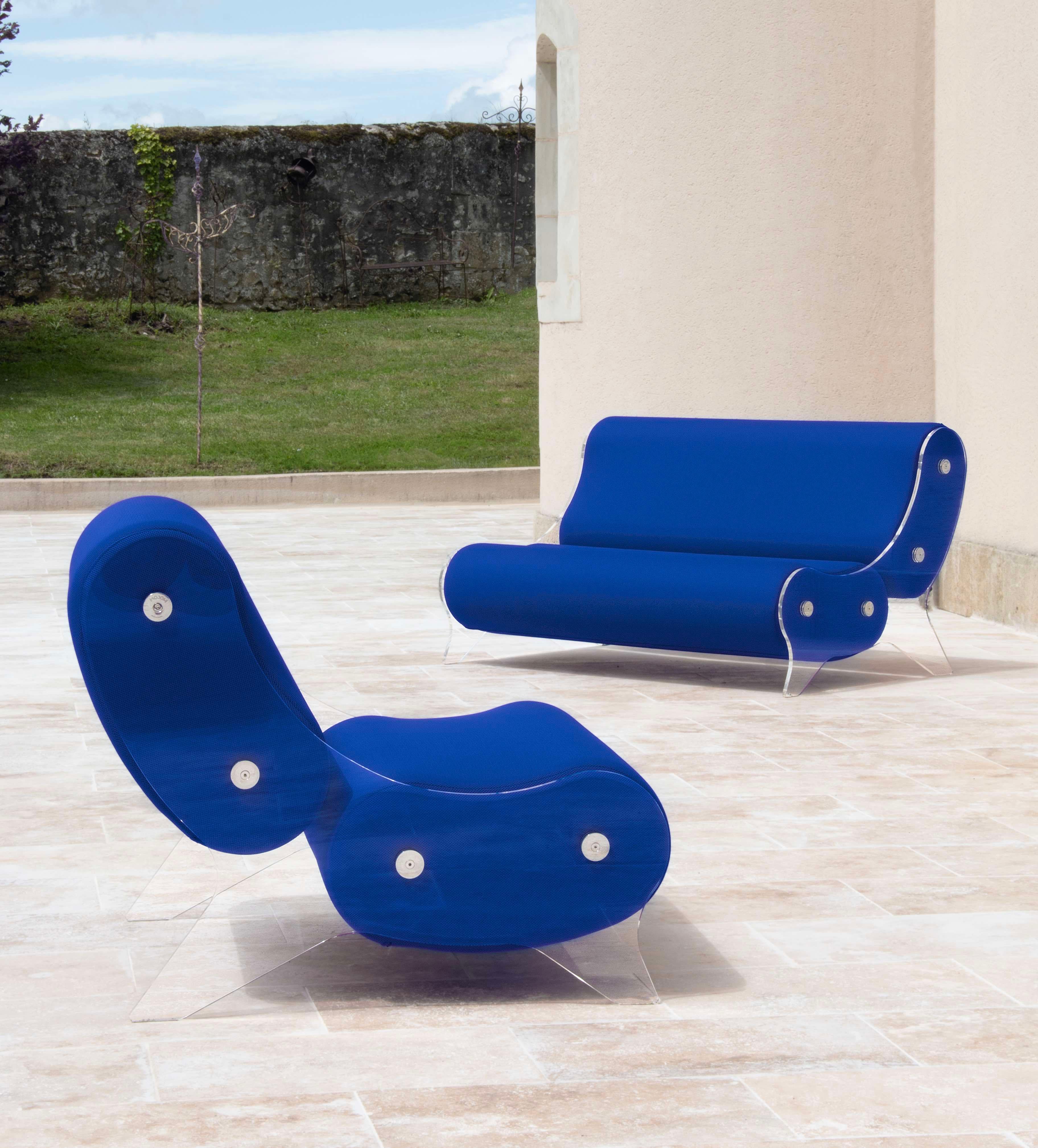 Moderno Poltrona KUUMO di MW Designer Furniture con schiuma e tessuto 3D in vendita