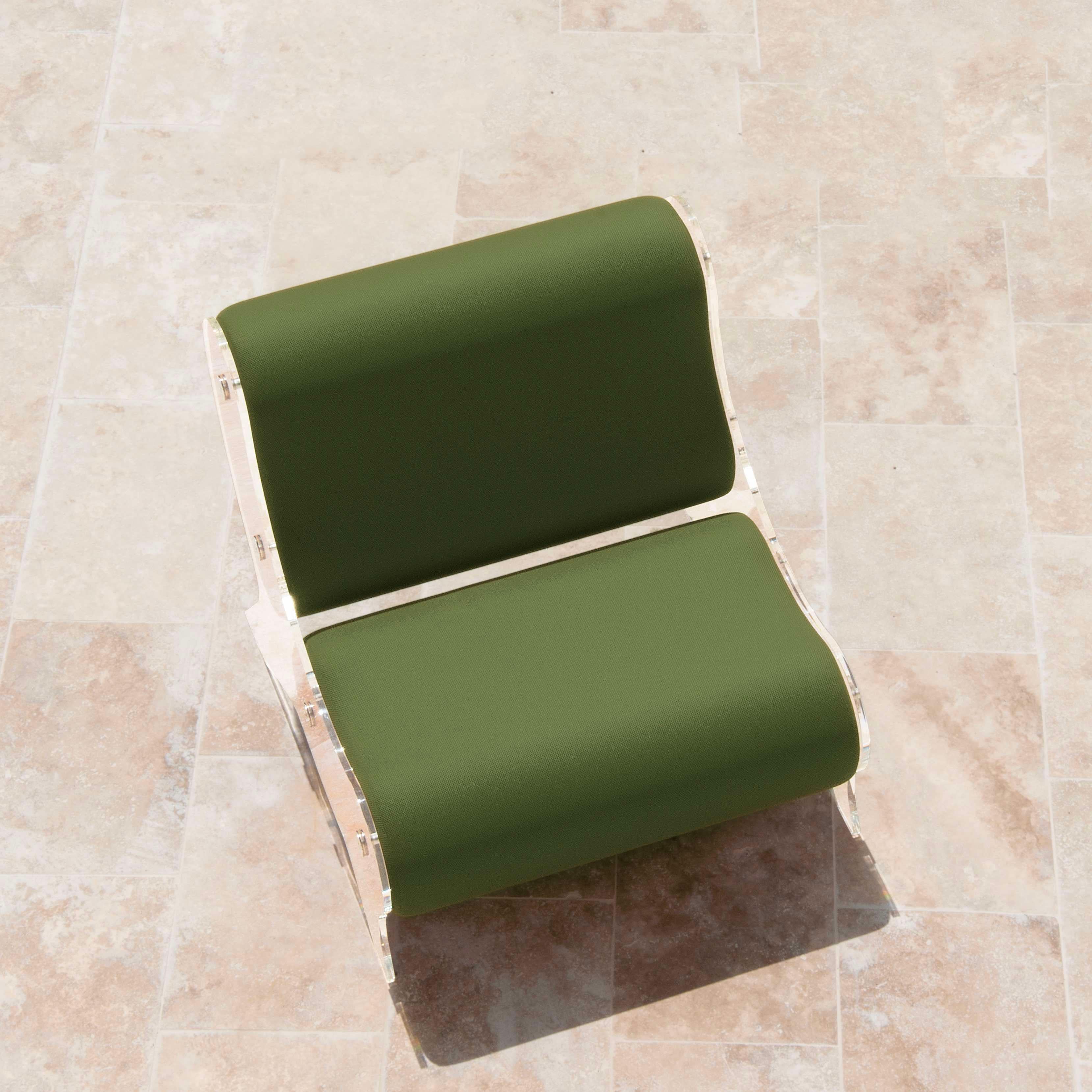 Acciaio inossidabile Poltrona KUUMO di MW Designer Furniture con schiuma e tessuto 3D in vendita