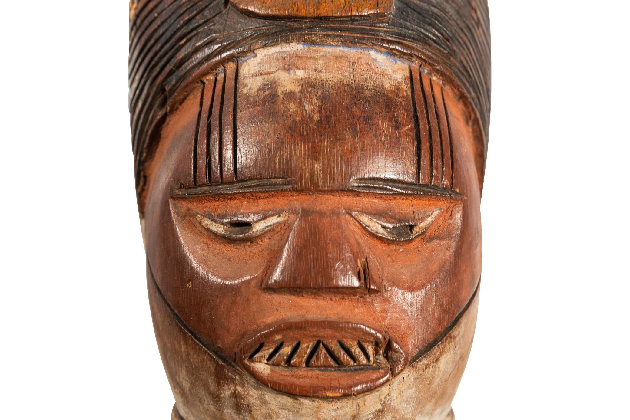 Congolese Kuyu Puppet Head, Congo, Early 20th Century