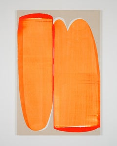 Orange 2009 by Alex Kuznetsov, Orange Abstract Acrylic Painting on Canvas