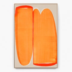 Orange 2009 by Alex Kuznetsov, Orange Abstract Acrylic Painting on Canvas