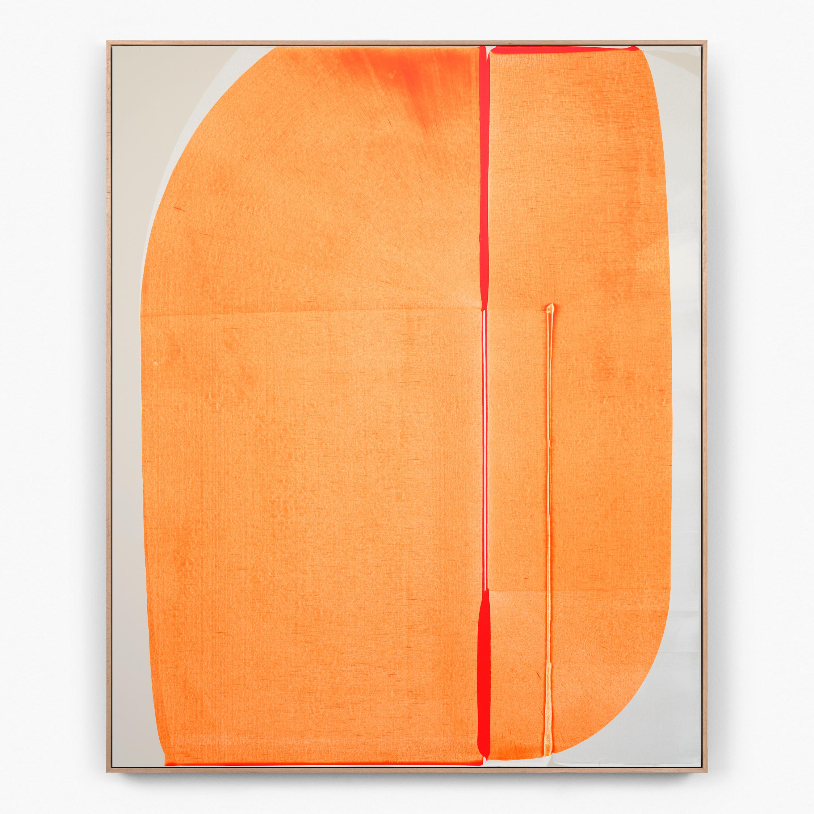 Abstract Painting di Alex Kuznetsov - Senza titolo I di Alex Kuznetov, Pittura acrilica astratta arancione su tela