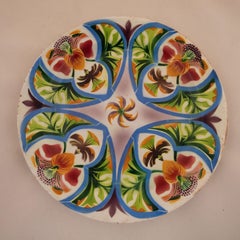 Kuznetsov Ceramic Plate, Rare Design, Russia, Early 20th Century