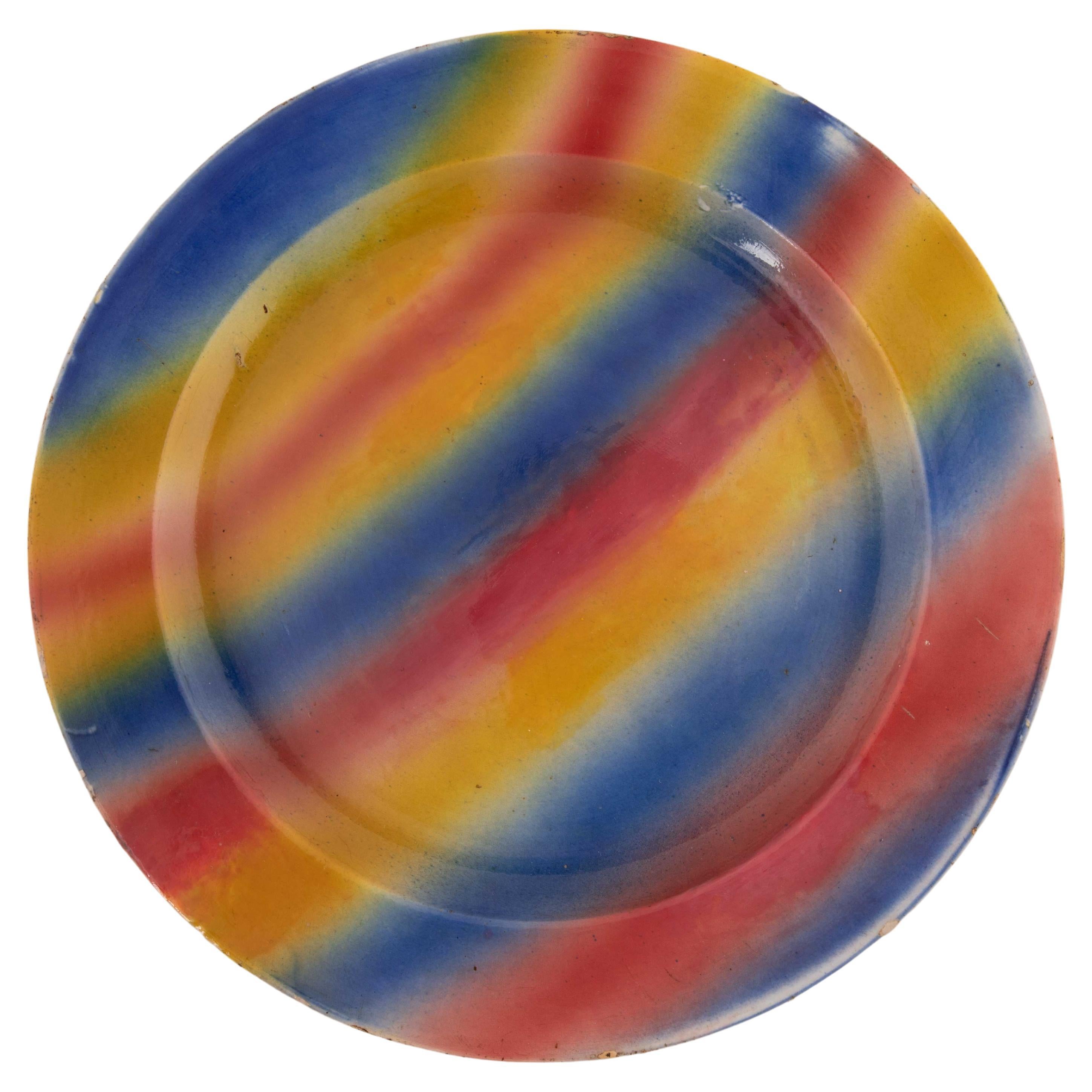 Kuznetsov Ceramic Plate, Rare Abstract Design Russia, Early 20th ...