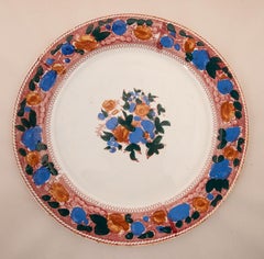 Kuznetsov Ceramic Plate, Russia, Early 20th Century