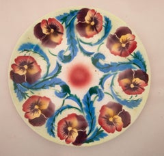 Kuznetsov Ceramic Plate, Russia, Early 20th Century