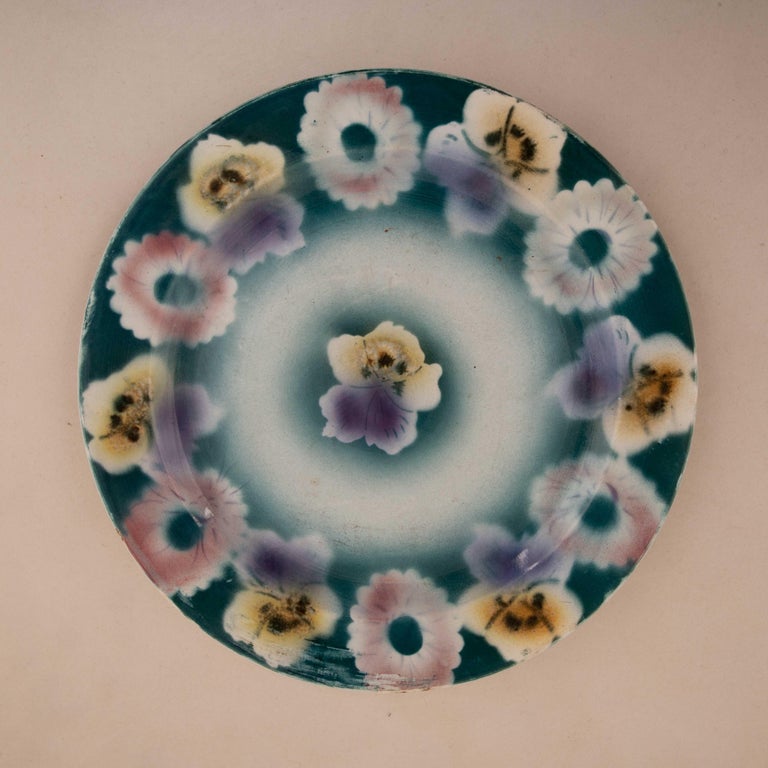 Kuznetsov Ceramic Plate, Russia, Early 20th Century For Sale at 1stDibs