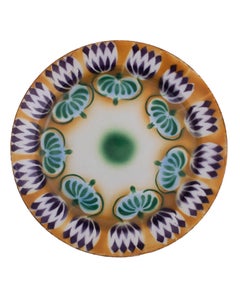 Plato de cerámica Kuznetsov, Rusia, principios del siglo XX