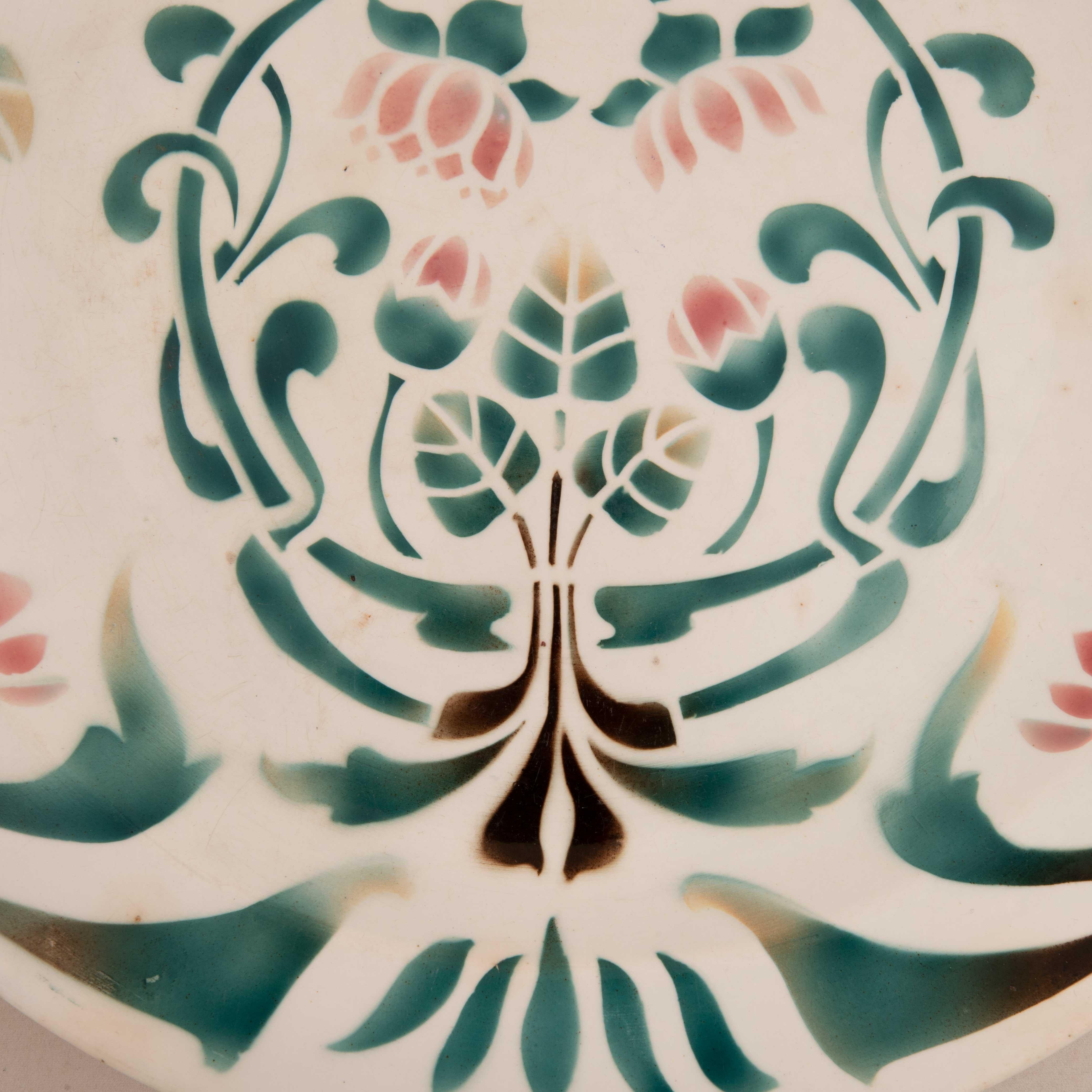 Russian Kuznetsov Ceramic Plate, Russia, Early 20th Century For Sale