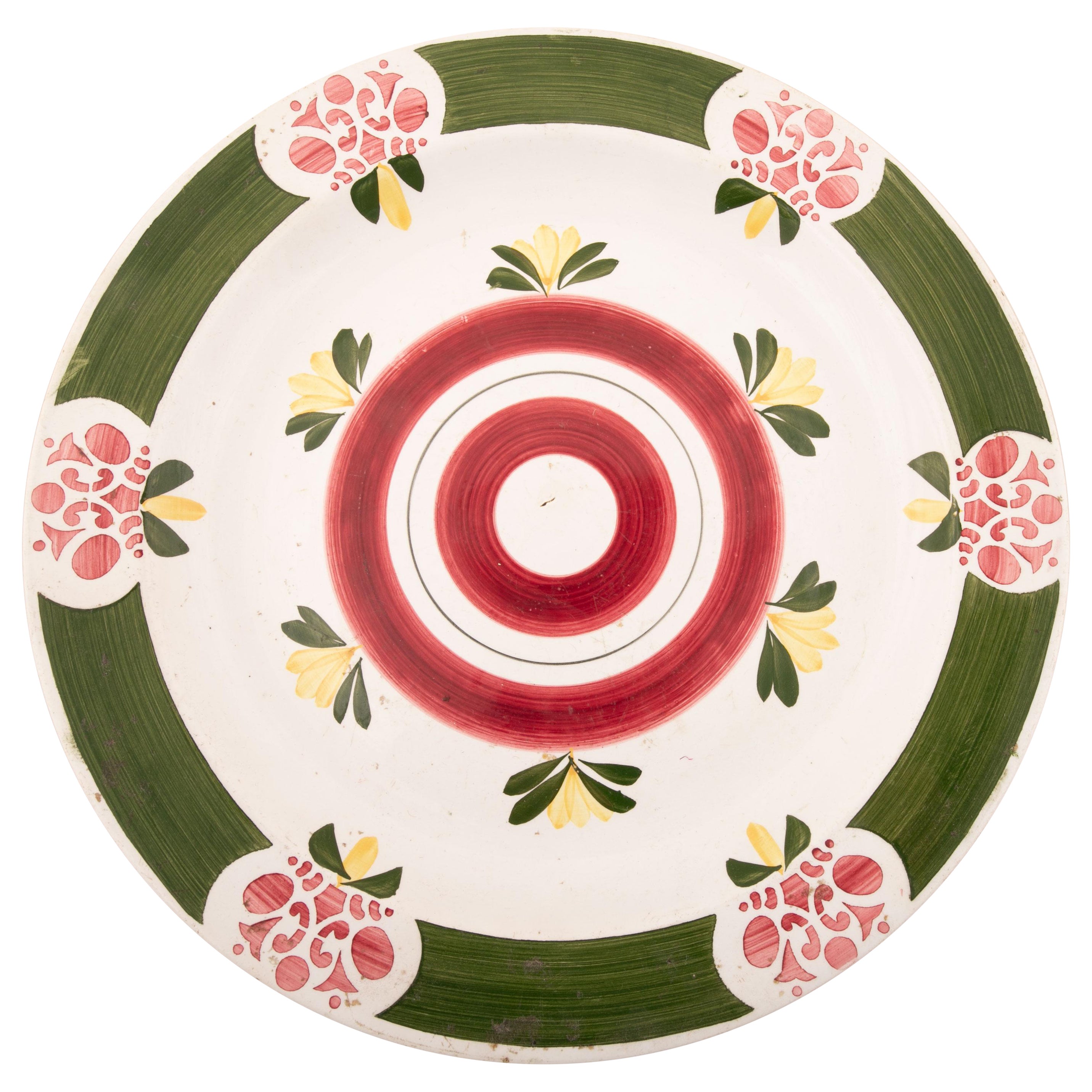Kuznetsov Ceramic Plate, Russia, Early 20th Century