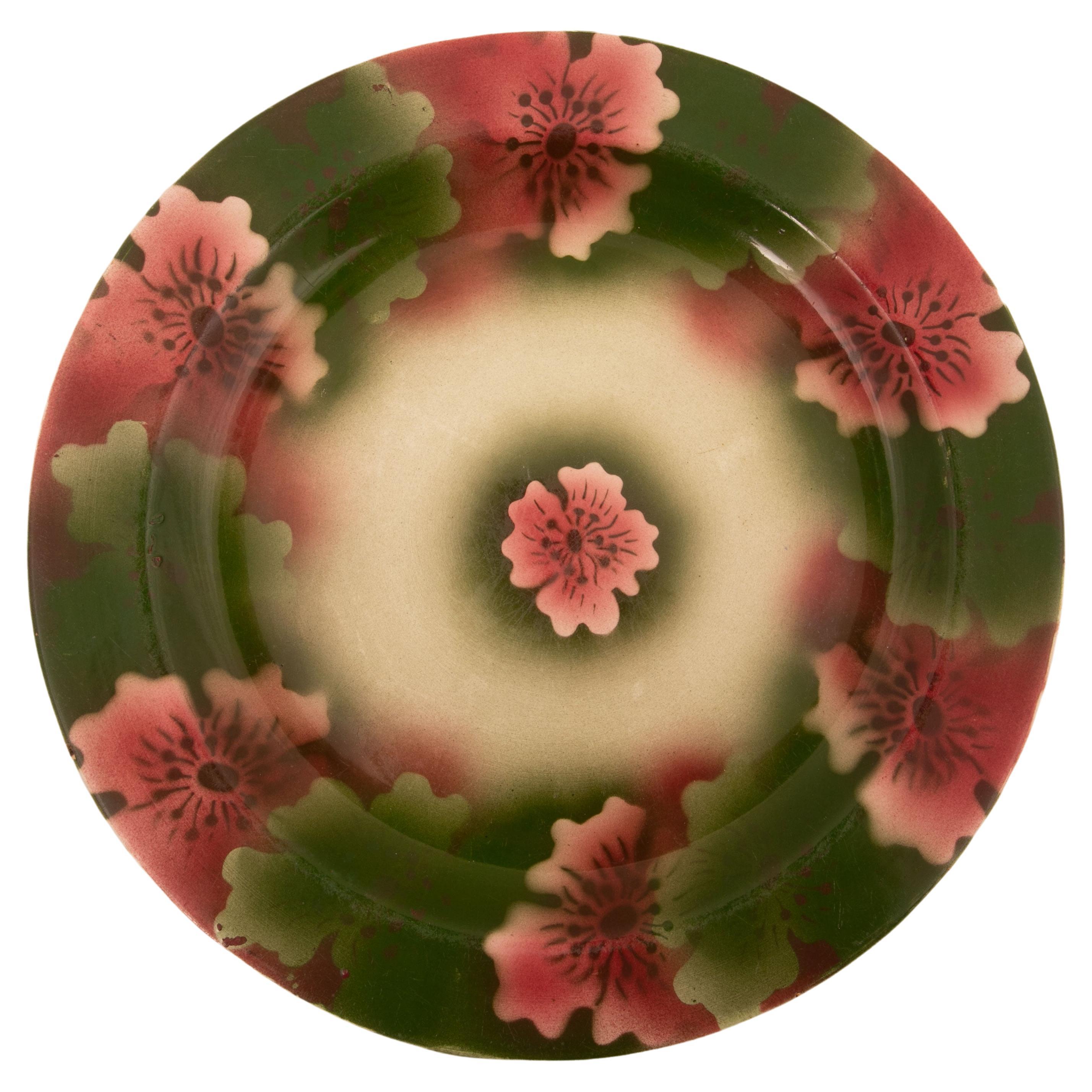 Kuznetsov Ceramic Plate, Russia, Early 20th Century