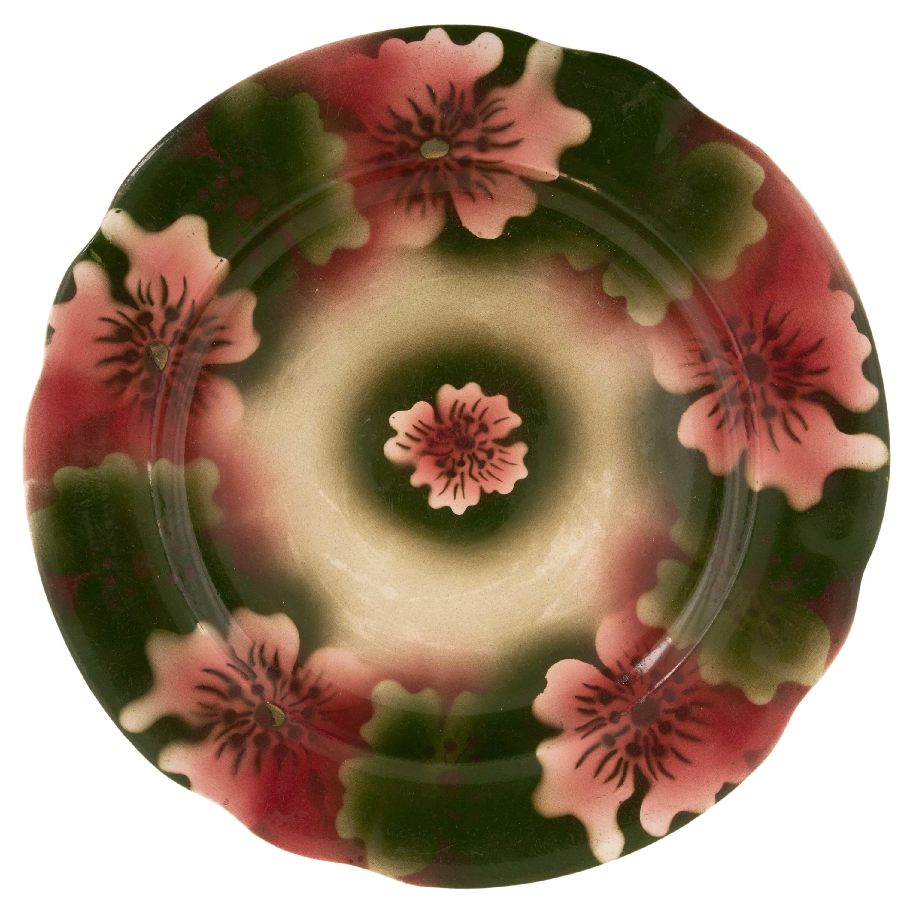 Kuznetsov Ceramic Plate, Russia, Early 20th Century