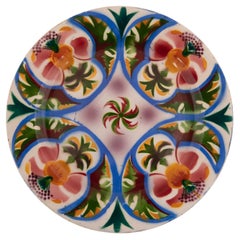 Plato de cerámica Kuznetsov, Rusia, principios del siglo XX