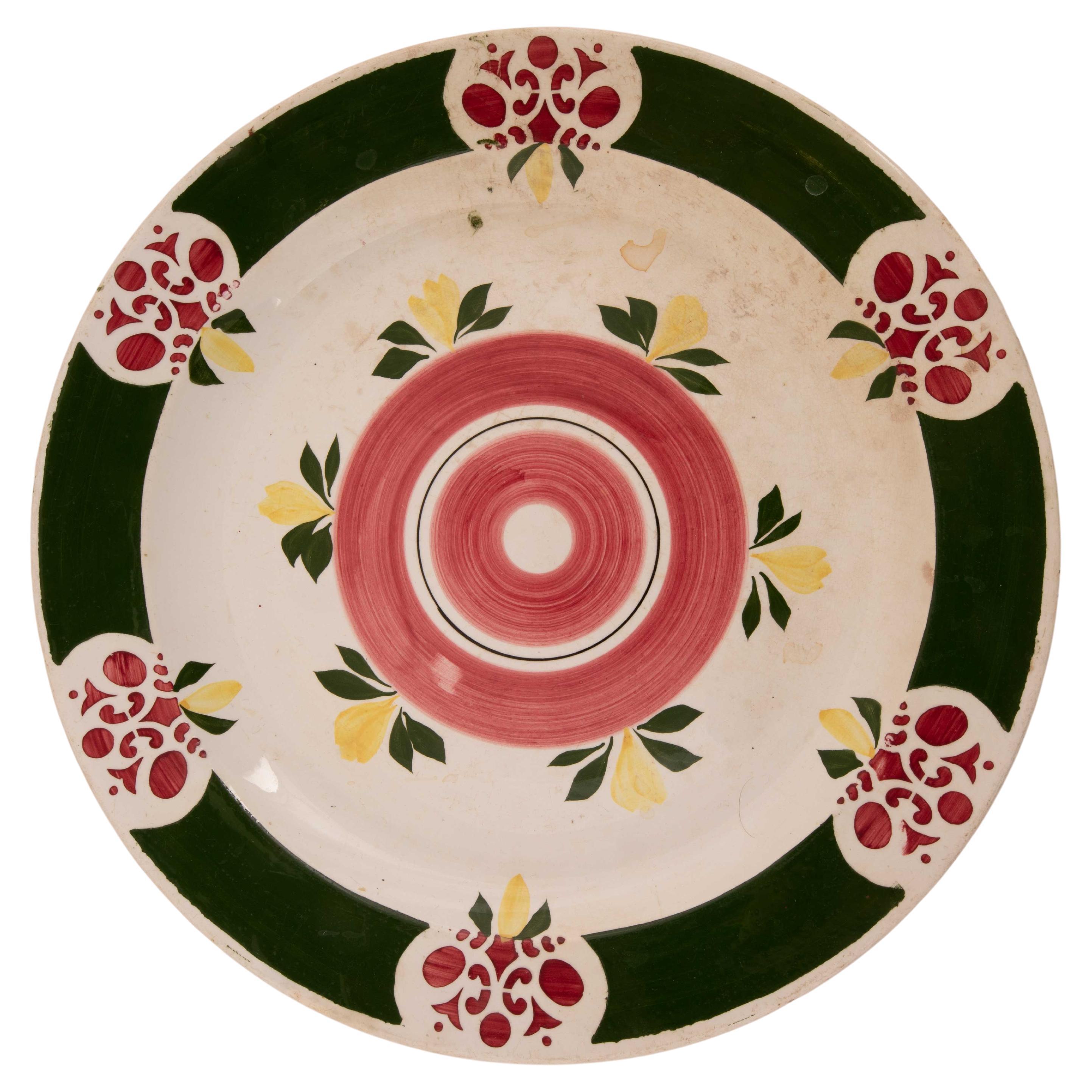 Plato de cerámica Kuznetsov, Rusia, principios del siglo XX en venta
