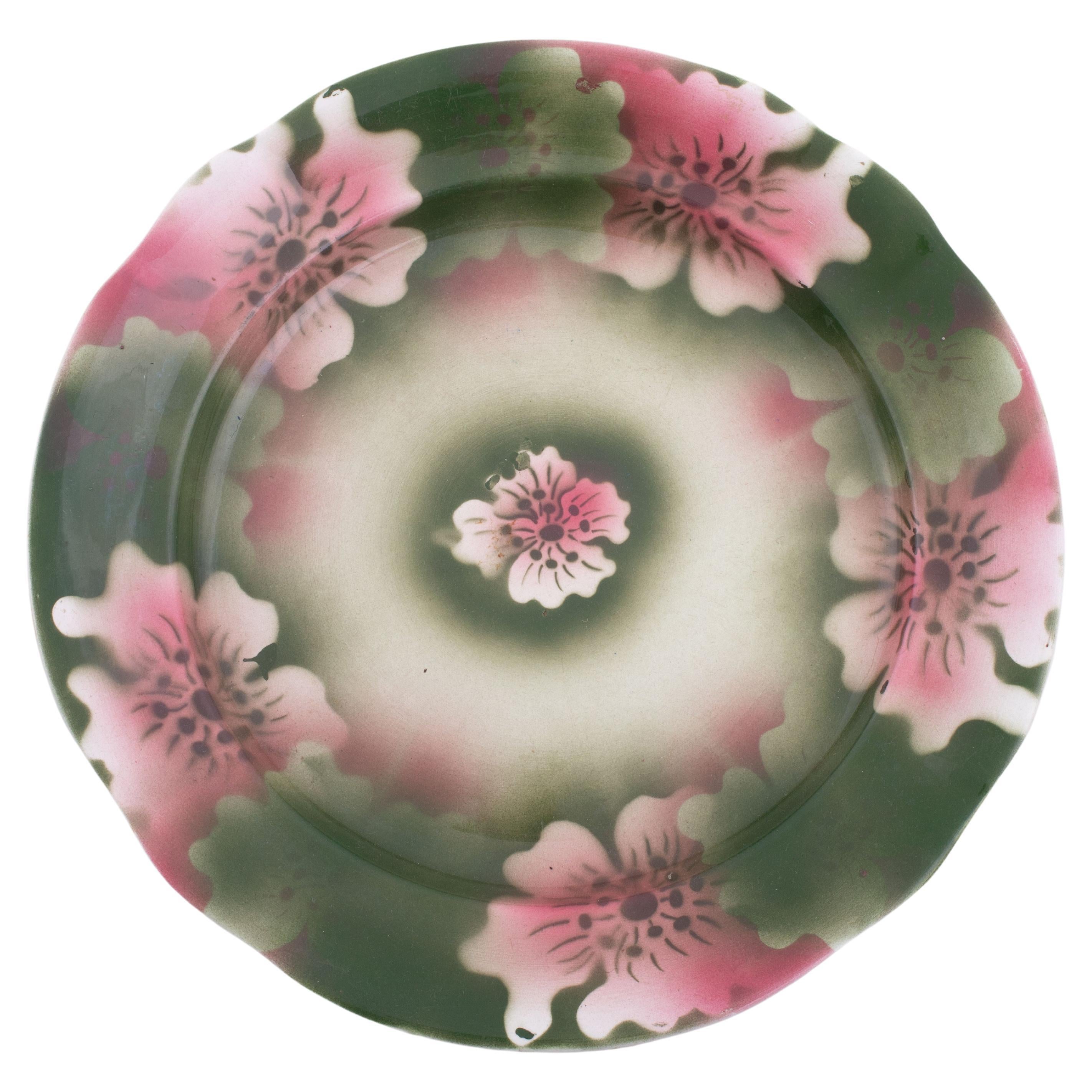 Kuznetsov Ceramic Plate, Russia, Early 20th Century