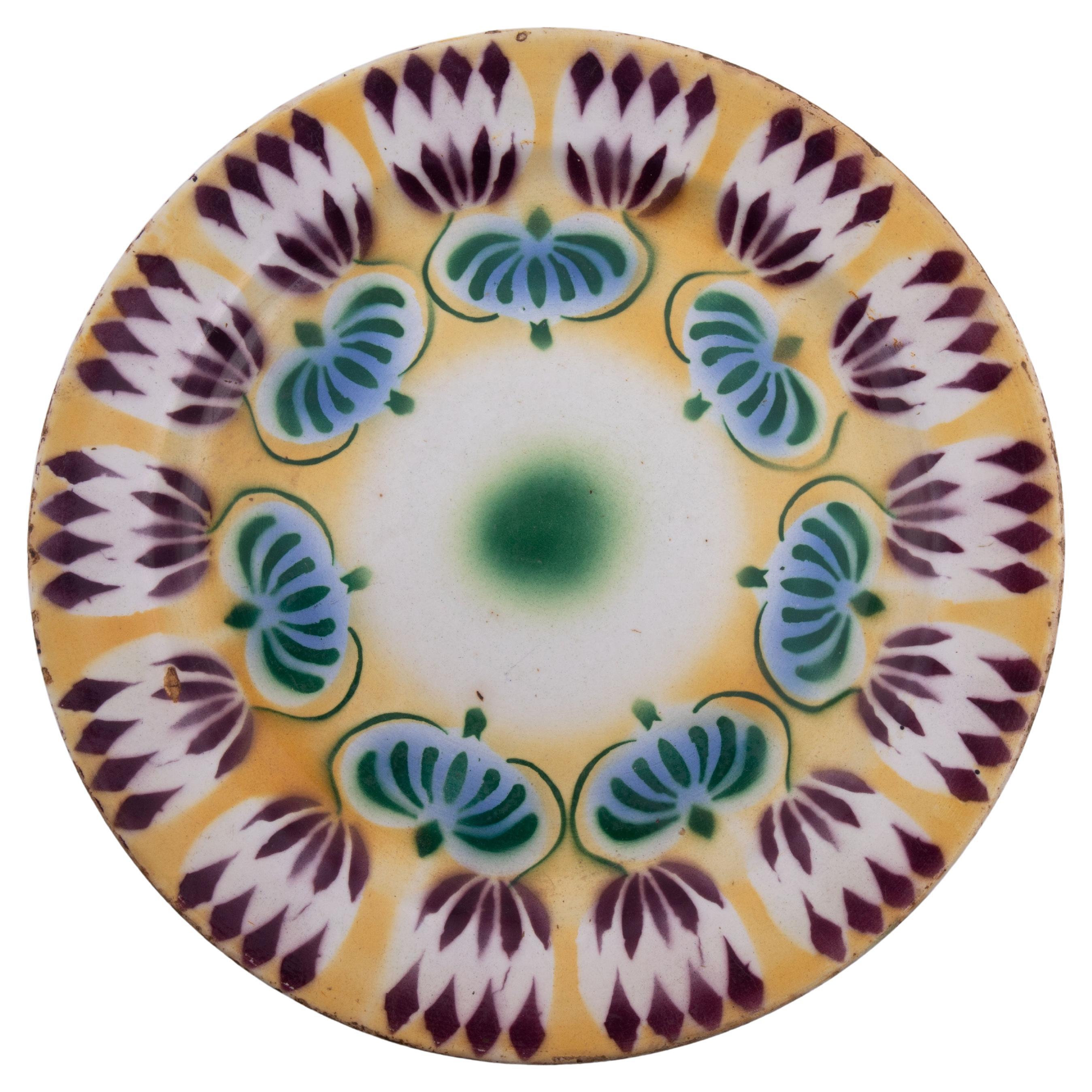 Ceramic Plate, Russia, Early 20th Century For Sale at 1stDibs