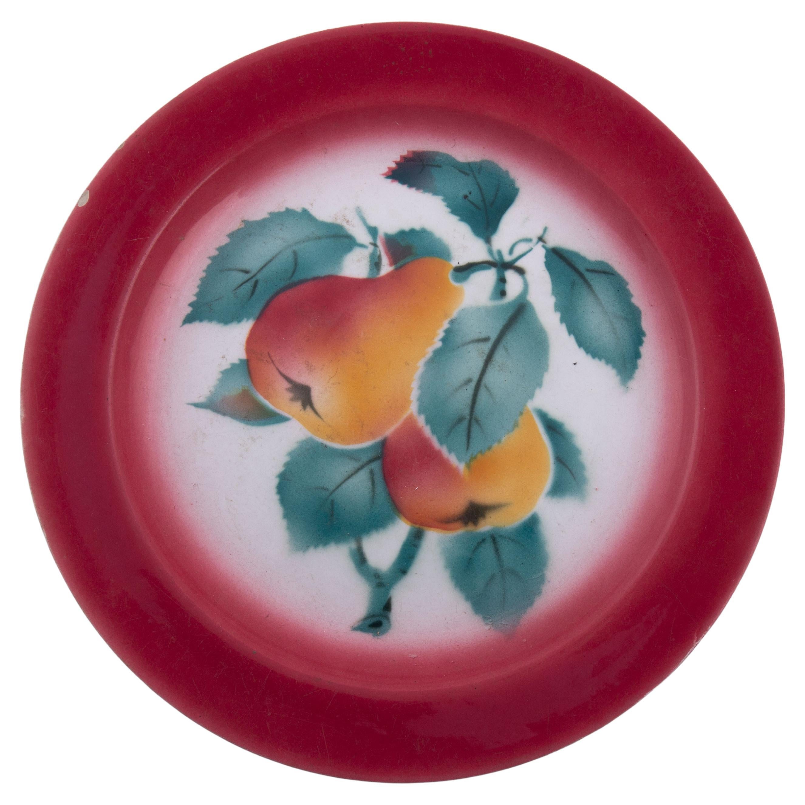 Kuznetsov Ceramic Plate, Russia, Early 20th Century For Sale