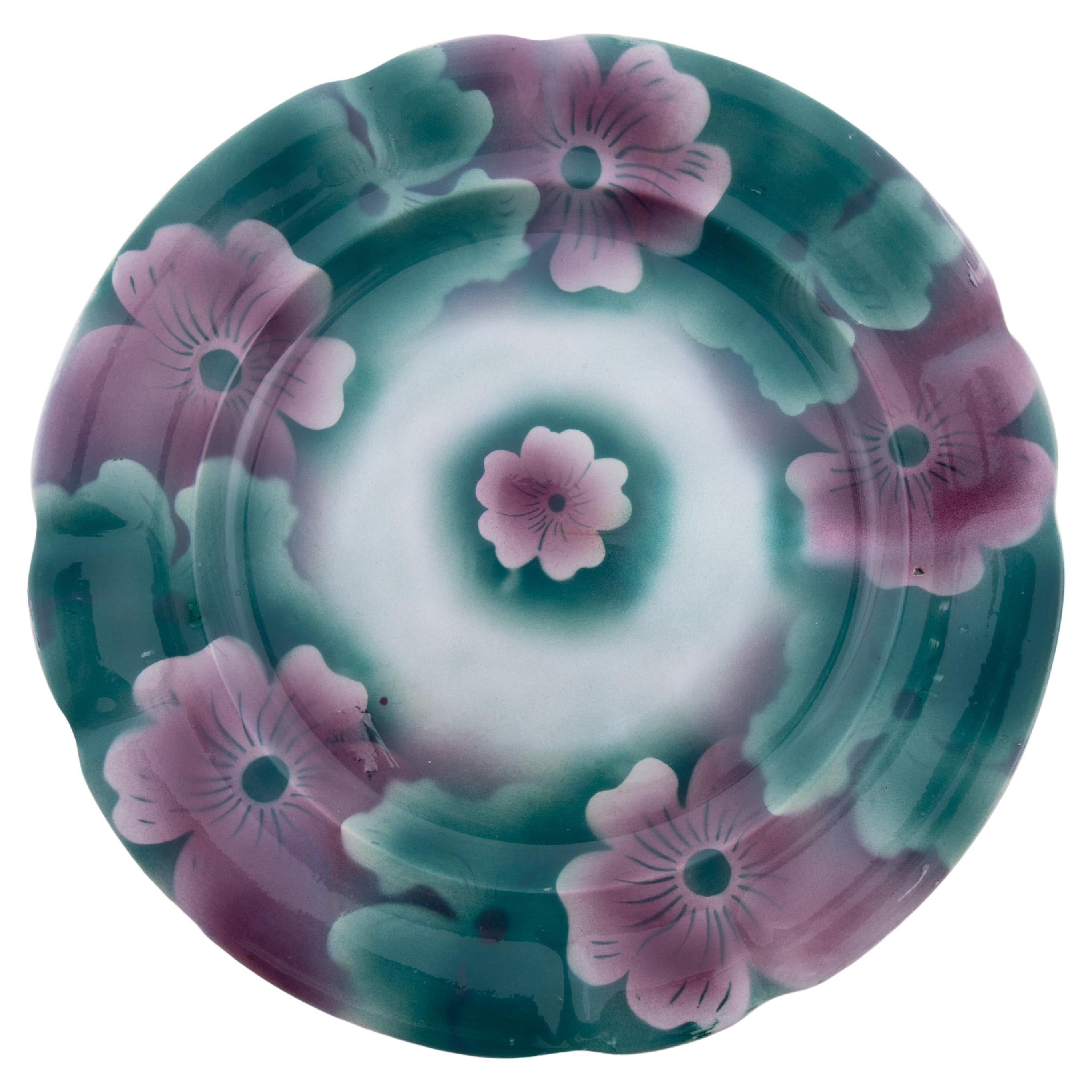 Kuznetsov Ceramic Plate, Russia, Early 20th Century