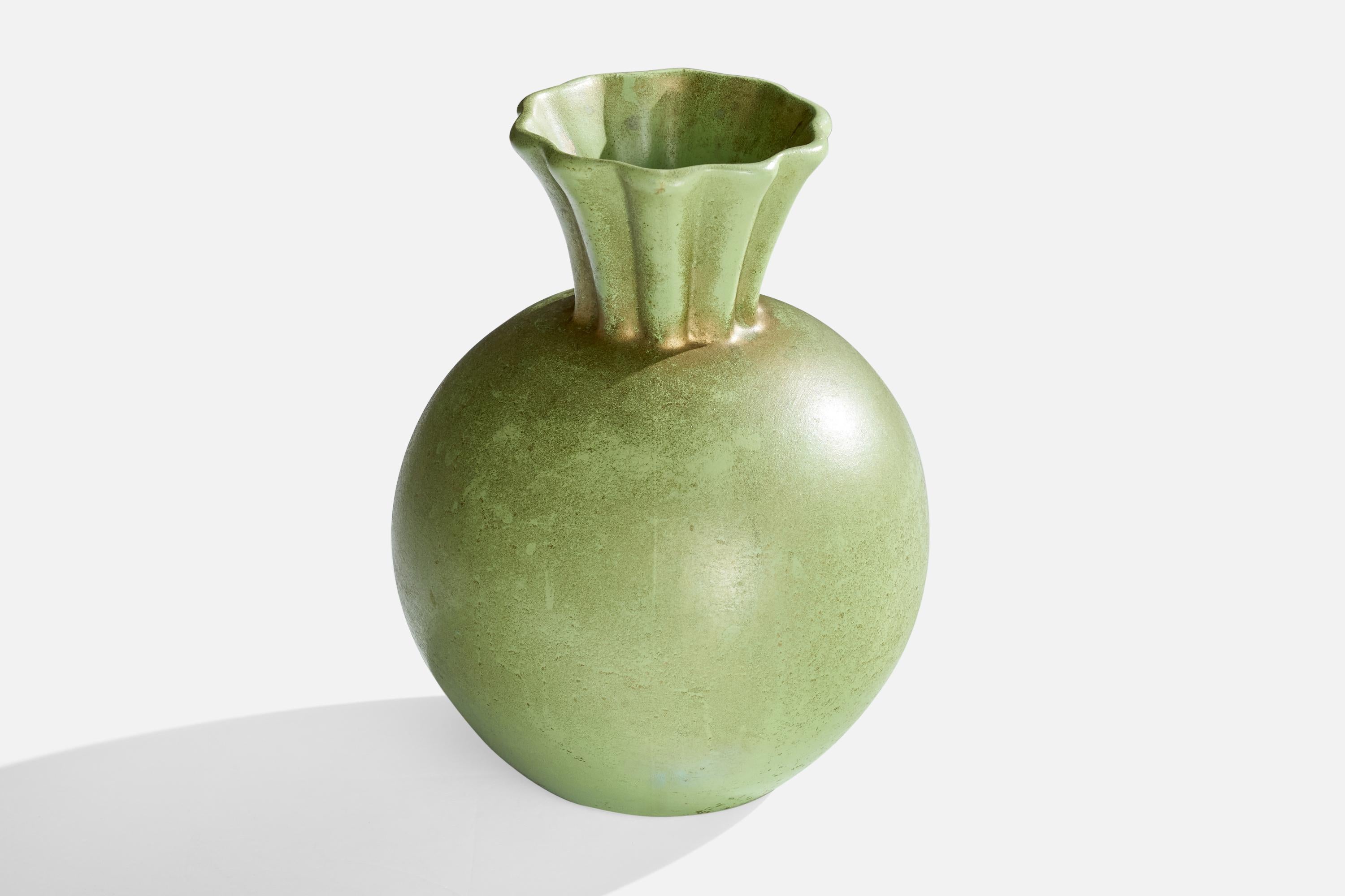 Swedish Kville Keramik, Vase, Ceramic, Sweden, 1930s For Sale