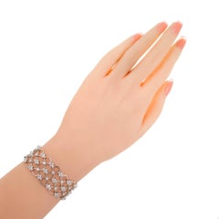 Kwait Jasmine 5,28 Karat Diamant-Weißgold-Armband