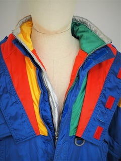 KWay multicoloured blue bomber jacket