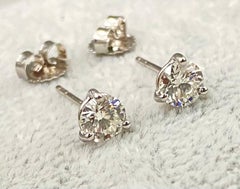 Kwiat 1.32 Carat Diamond Elegant Stud Earrings Platinum
