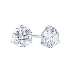 Kwiat 1.32 Carat Diamond Elegant Stud Earrings Platinum