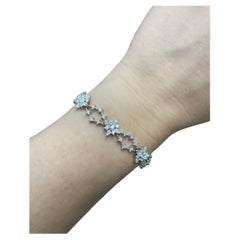 Bracelet de la collection Kwiat en or blanc 18 carats et diamants