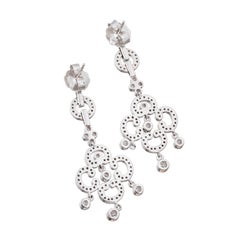 Pendientes Gota Deco de Diamantes Kwiat de Oro Blanco de 18k