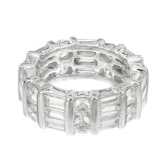 Kwiat 2.10 Carat Round Baguette Diamond Platinum Wedding Band Ring