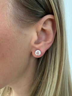 Kwiat, 3,11 Quilates Pendientes de diamantes redondos talla brillante