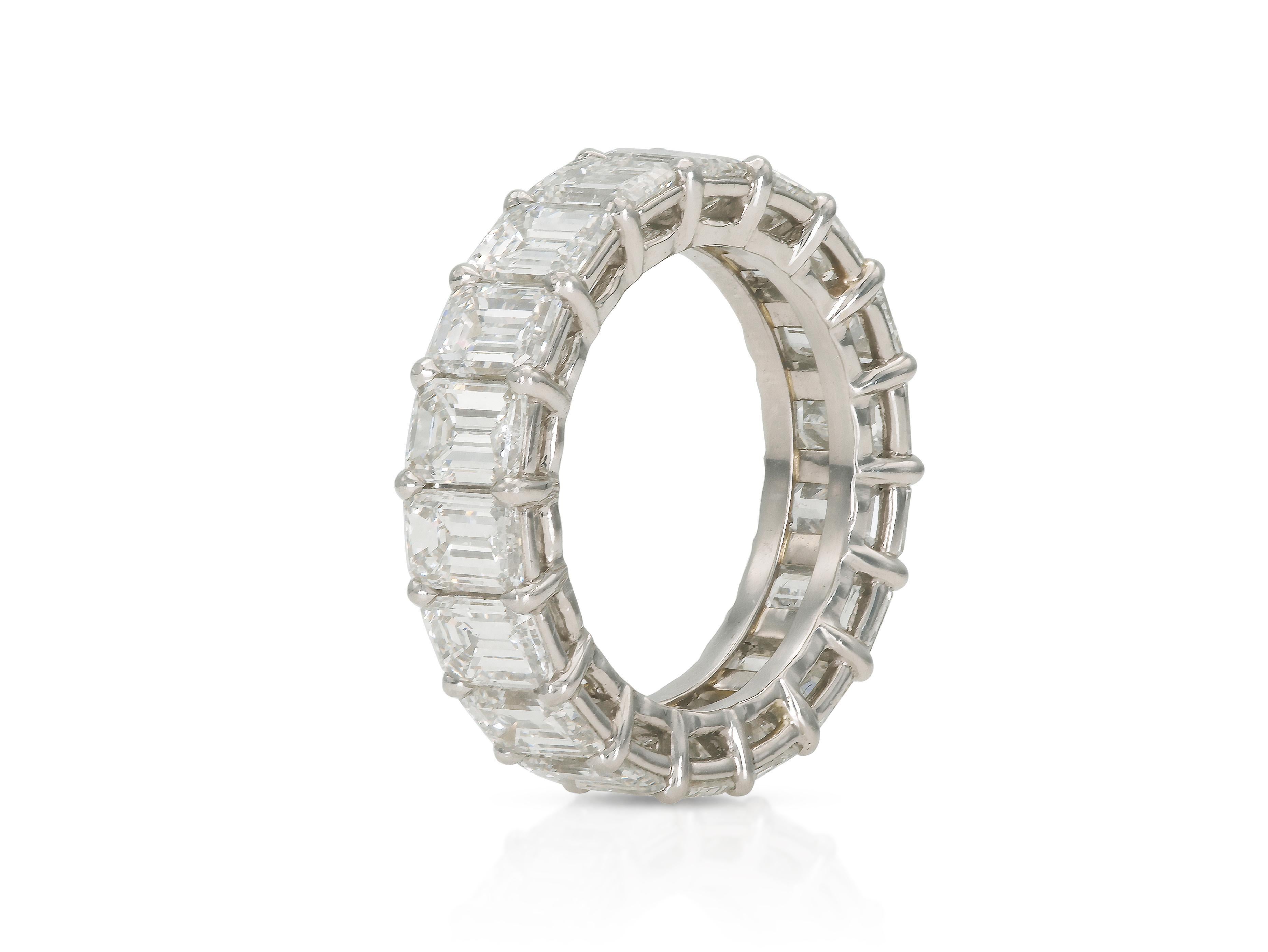 Kwiat Alianza de diamantes talla esmeralda de 5,65 quilates en Bueno estado para la venta en New York, NY