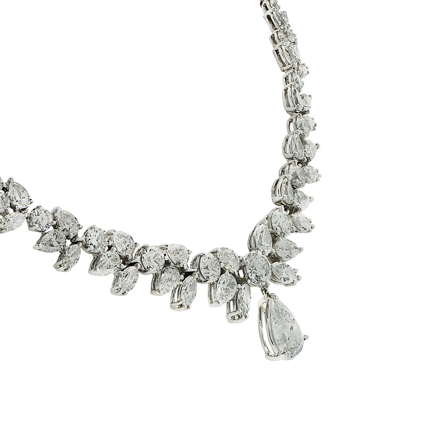 Women's Vivid Diamonds 40.10 Carat Diamond Necklace 