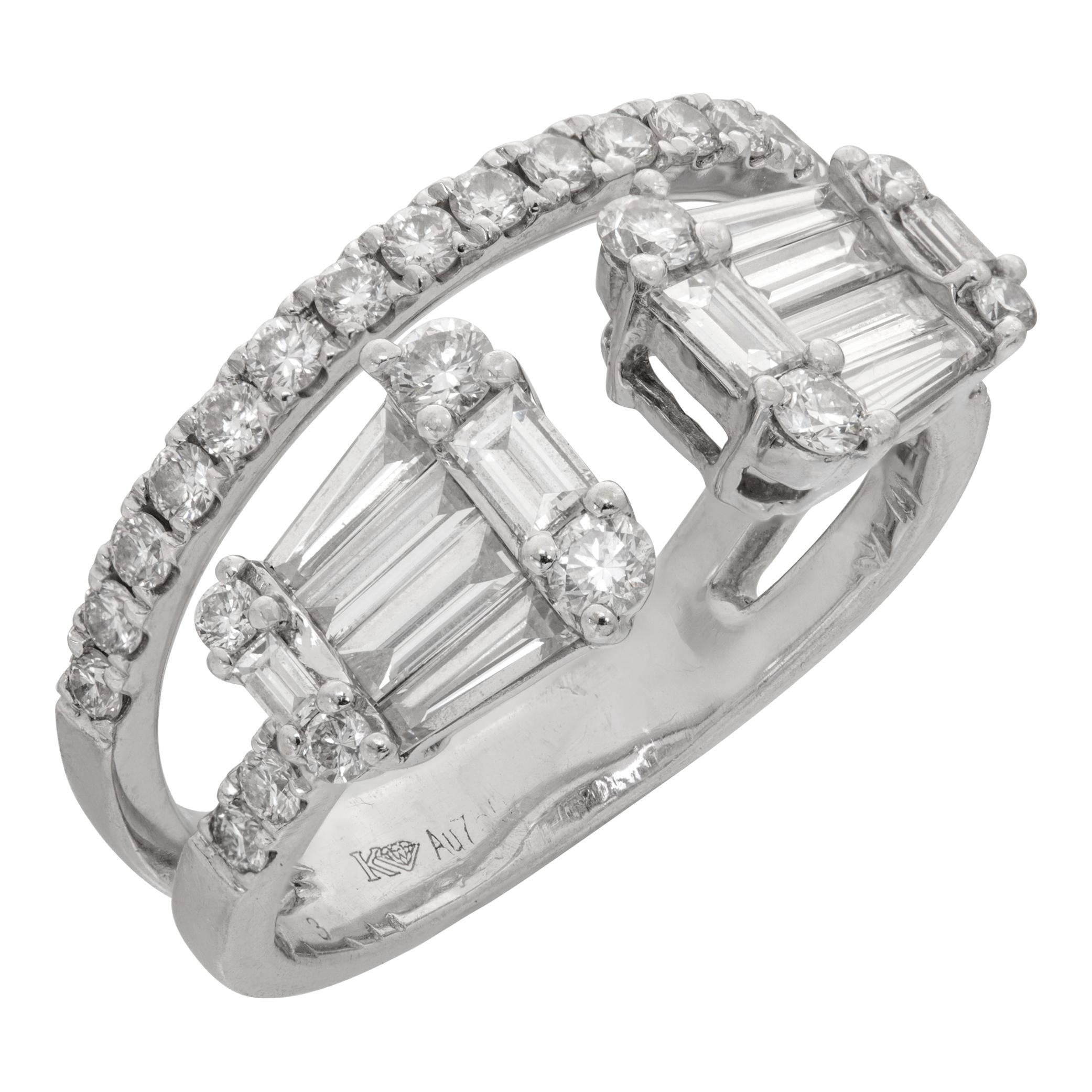 Anello Kwiat con diamante in oro bianco 18 carati In condizioni ottime in vendita a Surfside, FL
