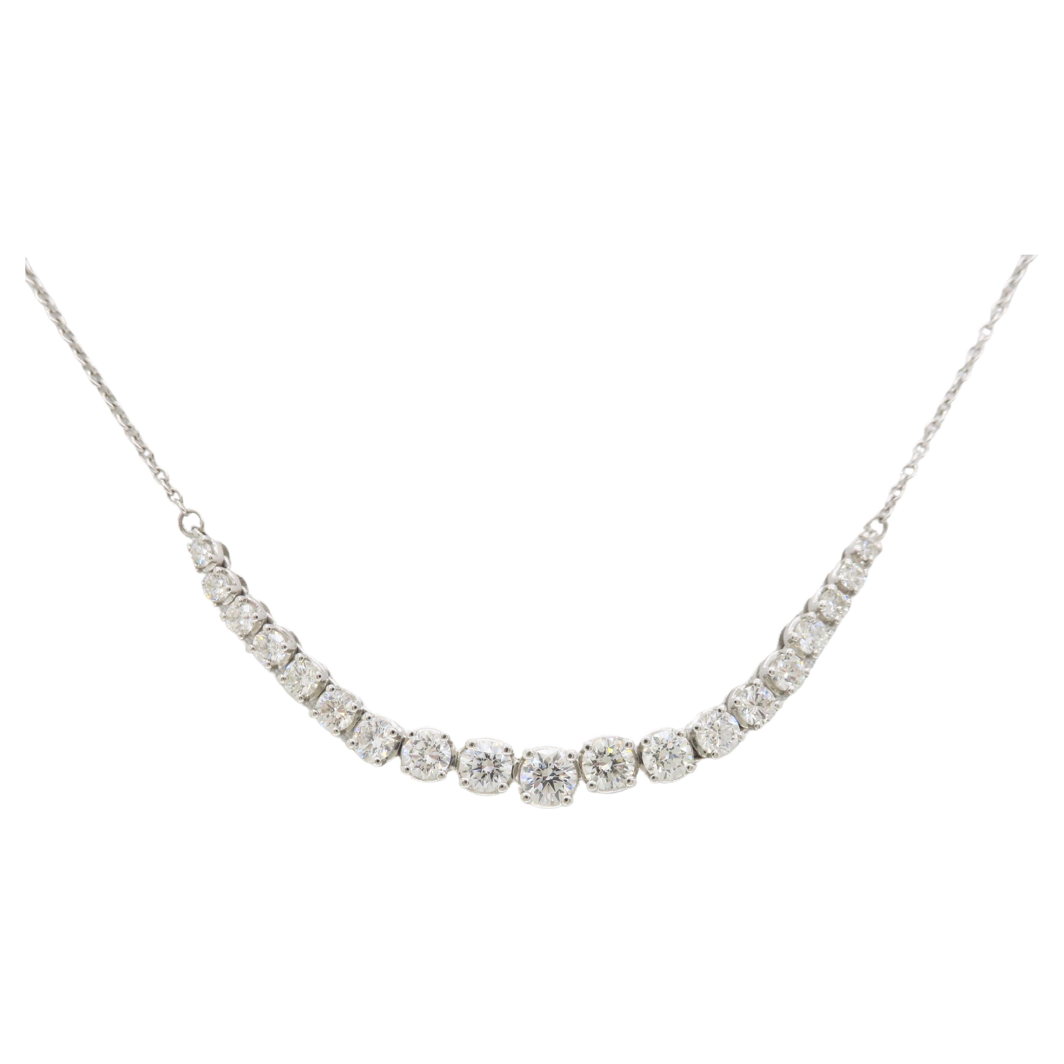 Kwiat Diamond Demi-Riviera Necklace For Sale