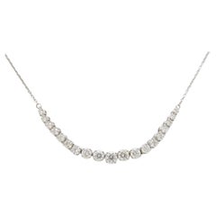 Retro Kwiat Diamond Demi-Riviera Necklace
