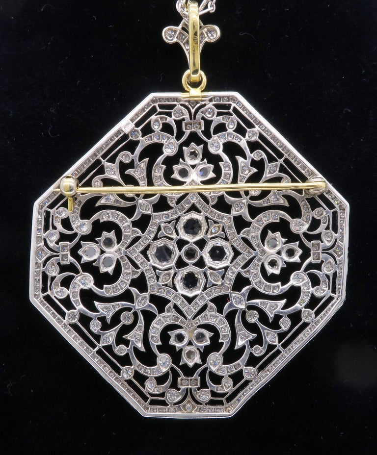 Kwiat Diamond Medallion Pendant Necklace 4