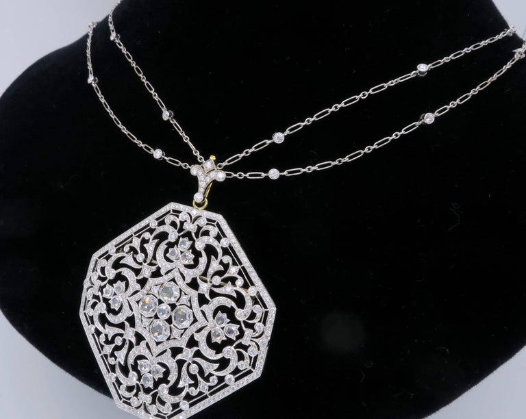 Kwiat Diamond Medallion Pendant Necklace 2