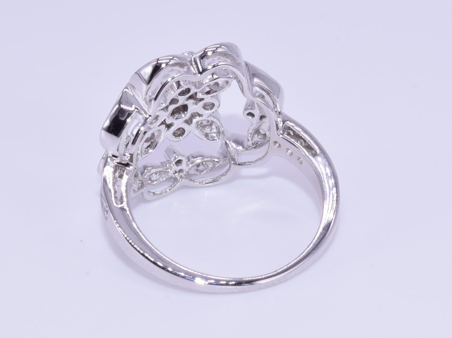 Contemporary Kwiat Diamond Ring from the Crochet Collection in 18 Karat White Gold