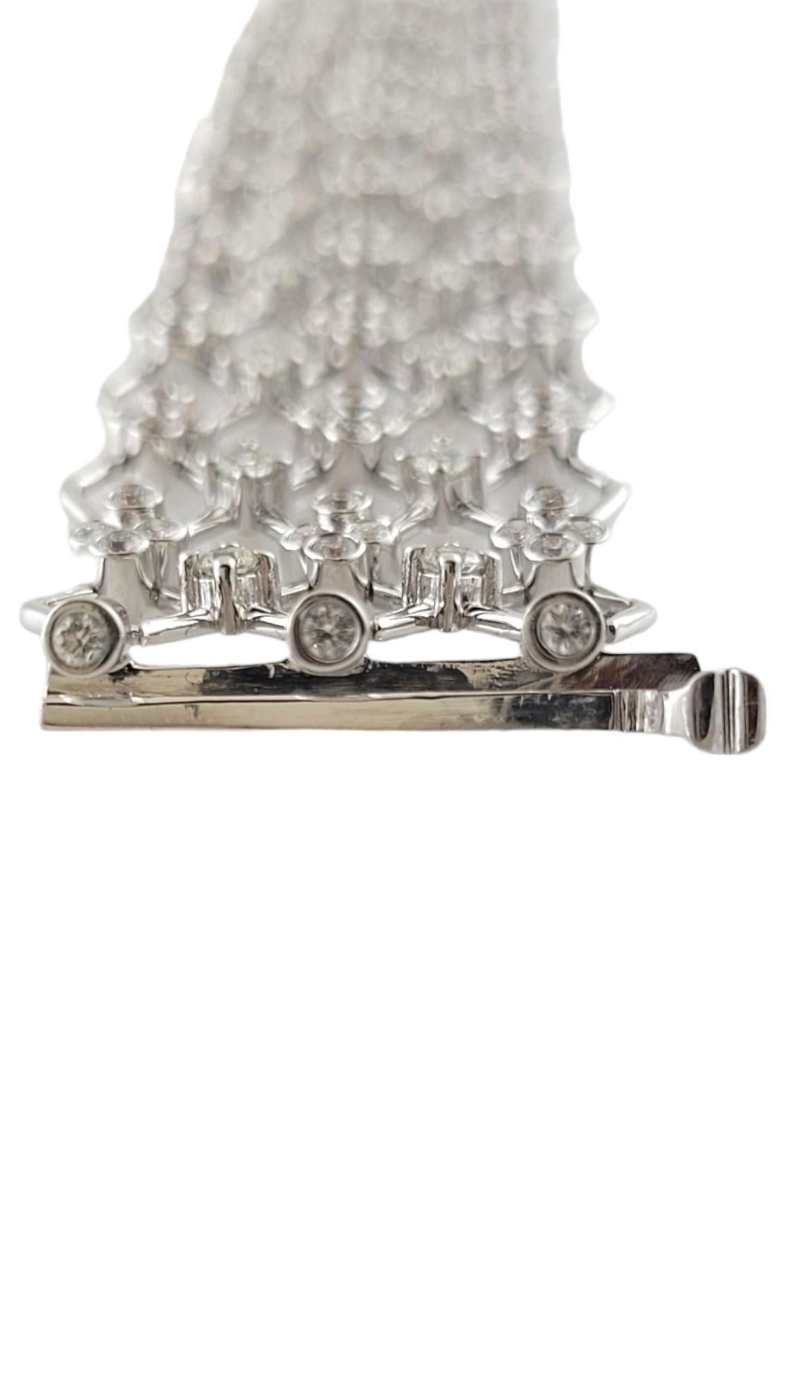 Kwiat Jasmine 18 Karat White Gold Diamond Lattice Bracelet #17916 2