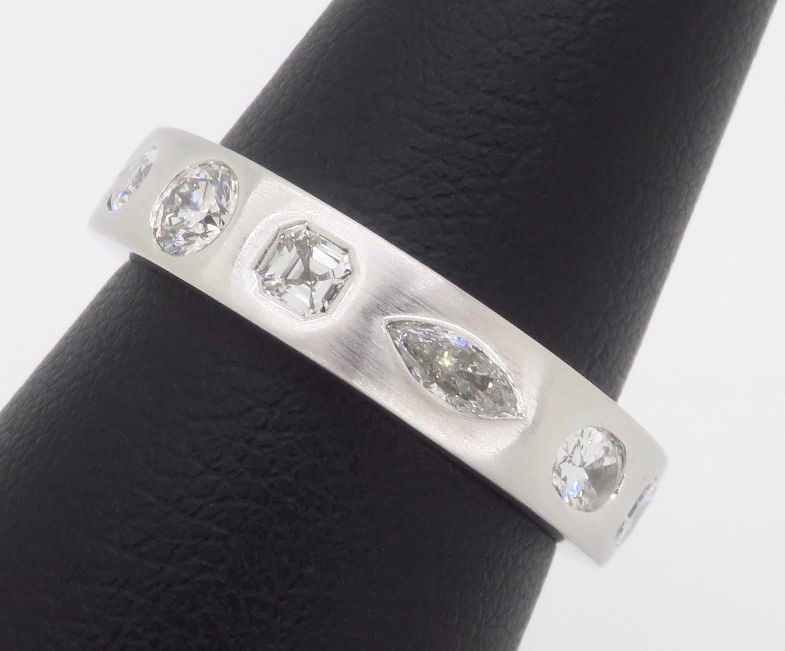 Kwiat Multi-Shaped Diamond Stackable Ring 7