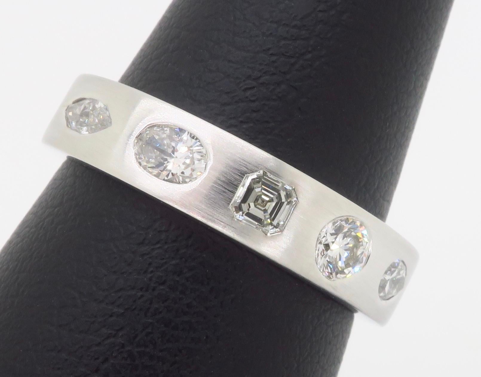 Kwiat Multi-Shaped Diamond Stackable Ring 8